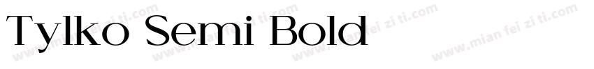 Tylko Semi Bold字体转换